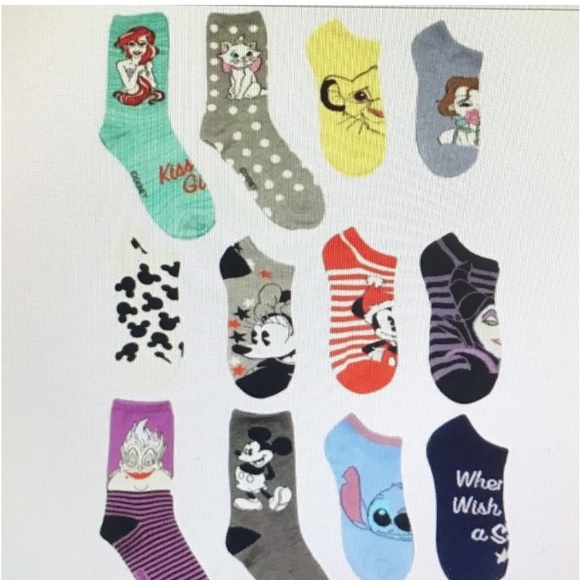Disney Princess 2017 Advent 12 Days Of Socks Gift Set New - Picture 1 of 3